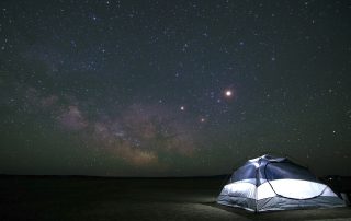 Tent under the stars