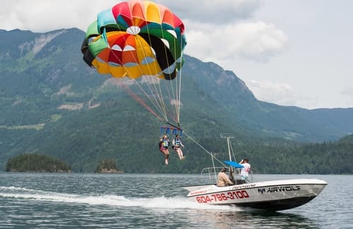 harrison hot springs paragliding parasailing in harrison hot springs