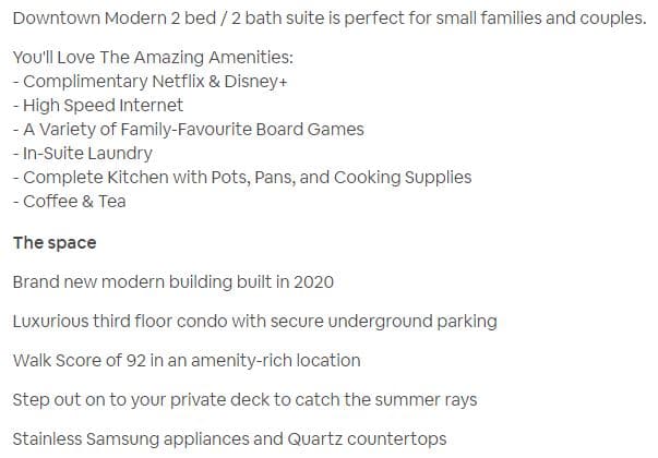 Listing Descriptions for Airbnb Rankings listing descriptions for airbnb rankings