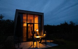 outside tiny house