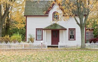 White Rental House in Canada